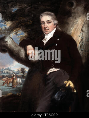 Edward Jenner (17. Mai 1749 - 26. Januar 1823) war ein englischer Arzt und Wissenschaftler, war der Pionier der Pockenimpfstoff, erste Impfstoff, der Welt. Seine Arbeit wird gesagt, mehr Leben als die Arbeit anderer Menschen gerettet zu haben. In der Zeit von Jenner, Pocken starben rund 10 Prozent der Bevölkerung, mit der Zahl so hoch wie 20 Prozent in Städten und Gemeinden, in denen Infektionen leichter ausbreiten. Pastellfarben von John Raphael Smith, undatiert. Stockfoto