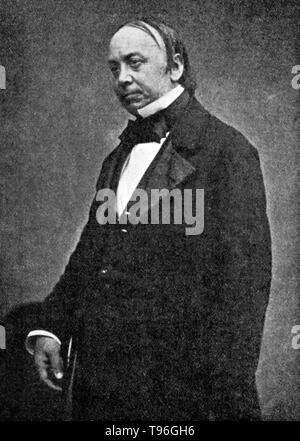 Edwin Chadwick (Januar 24, 1800 - Juli 6, 1890) war ein englischer Sozialreformer, der für seine Arbeit angegeben, ist das Schlechte Gesetze zu reformieren und die Hygiene und die Gesundheit der Bevölkerung zu verbessern. Chadwick's Bericht über den gesundheitlichen Zustand der arbeitenden Bevölkerung von Großbritannien, 1839 begonnen und im Jahre 1842 veröffentlicht, wurde recherchiert und auf eigene Kosten veröffentlicht. War auch ein zusätzlicher Bericht 1843 veröffentlicht. Stockfoto