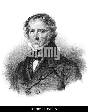 Jean-Baptiste Biot (April 21, 1774 - Februar 3, 1862) war ein französischer Physiker, Astronom und Mathematiker, der die Realität von Meteoriten gegründet, die einen frühen Flug und studierte die Polarisation des Lichts. Biot machte viele Beiträge der wissenschaftlichen Gemeinschaft, vor allem in der Optik, Magnetismus, und Astronomie. In der Physik, insbesondere der Elektromagnetismus, der biot-savart Gesetz ist eine Gleichung, die beschreibt das Magnetfeld durch einen elektrischen Strom erzeugt. Stockfoto