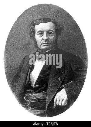 Malgaigne Joseph-Francois (Februar 14, 1806 - Oktober 17, 1865) war ein französischer Chirurg und Medizinhistoriker. Malgaigne studierte Medizin in Paris, und wurde später ein Chirurg der Pariser Krankenhäuser, einschließlich Hôpitals Saint-Louis, Charité und Beaujon. Er ist für seine Arbeit mit Knochenbrüche und Verrenkungen bekannt, spezialisiert auf orthopädische Chirurgie des Knie, Hüfte und Schulter. Im Jahr 1834 veröffentlichte er Manuel de Tiermedizin operatoire, eine einflussreiche Arbeit auf der chirurgischen Techniken. Stockfoto