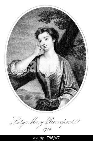 Lady Mary Wortley Montagu (1689 - 21. August 1762) war ein englischer Aristokrat, schreiben Schriftsteller und Dichter. Lady Mary ist heute vor allem für ihre Reisen zum Osmanischen Reich erinnert, als Frau zu den britischen Botschafter in der Türkei. Die Geschichte dieser Reise und ihrer Beobachtungen der Östlichen Leben in Briefen aus der Türkei erzählt. Während ihres Besuchs war entzückt von der Schönheit und der Gastfreundschaft der osmanischen Frauen begegnete. Stockfoto