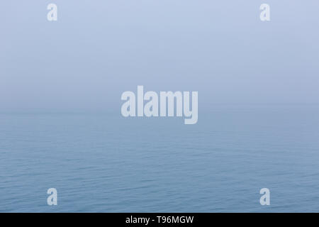 Ausflug am Isfjord Richtung Pyramiden, mystischen Nebel verhindern jede Aussicht, Svalbard, Spitzbergen, Norwegen Stockfoto