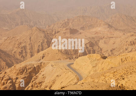 Panorámica de Talika. Valle del Rift. Jordanien, Oriente Medio Stockfoto