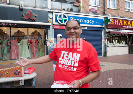 London, Großbritannien. 11. Mai 2019. Die Labour Party, die sich für das London Region und die Wahlen zum Europäischen Parlament in London am Samstag, Stockfoto