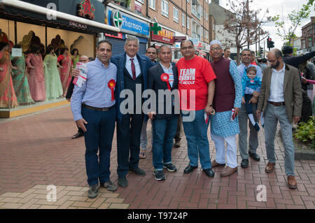 London, Großbritannien. 11. Mai 2019. Die Labour Party, die sich für das London Region und die Wahlen zum Europäischen Parlament in London am Samstag, Stockfoto