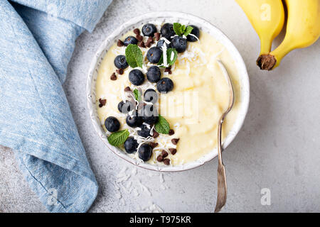 Banane schön Creme oder Smoothie Stockfoto