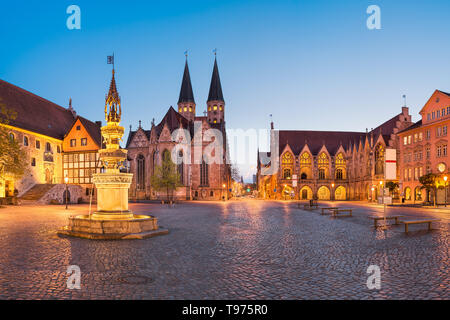 Marktplatz Panorama in Braunschweig (Braunschweig), Deutschland Stockfoto