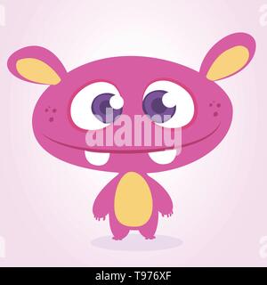 Lustige cartoon Alien. Vector Illustration Stock Vektor