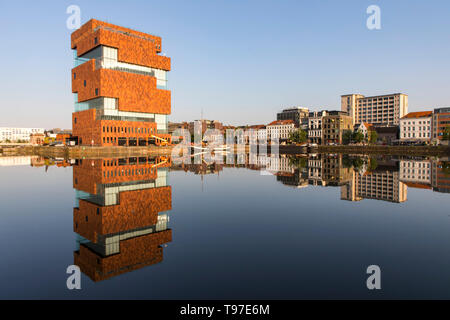 Museum aan de Stroom, MAS, Übersicht der verschiedenen Sammlungen aus verschiedenen Museen, Antwerpen, Flandern, Belgien, Stockfoto