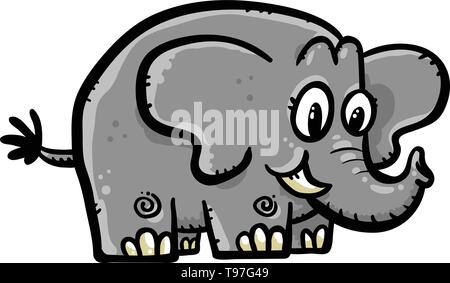 Elephant Head Abbildung Stock Vektor