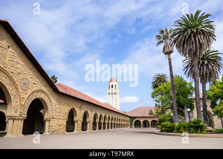Mai 9, 2019 in Palo Alto/CA/USA - die Gedenkstätte Hof an der Stanford Stockfoto