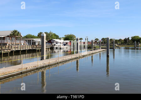 Die Waterfront in der Amelia Island, das historische Viertel (Altstadt), Fernandina Beach, Florida, USA Stockfoto