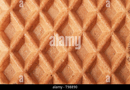 Waffeln Hintergrund Zelle Textur closeup Stockfoto