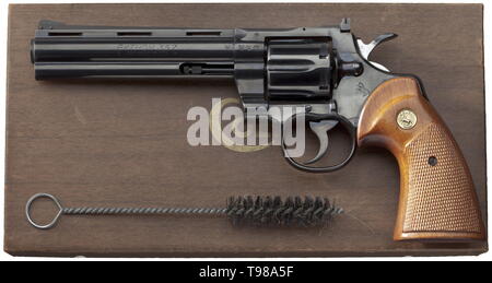 Kleinwaffen, revolver Colt Python Modell 1955, Kaliber .357 Magnum, Additional-Rights - Clearance-Info - Not-Available Stockfoto