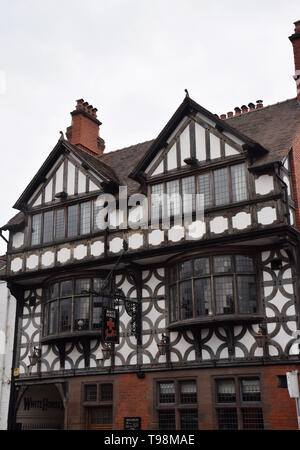 White Horse Inn, overton, nordwales, großbritannien Stockfoto