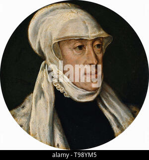 Tiziano Vecelli, Tizian - Maria Ungarn Regent Niederlande 1560 Stockfoto