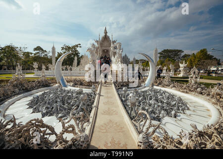 Wat Rong Khun Tempel, Chiang Rai, Thailand Stockfoto