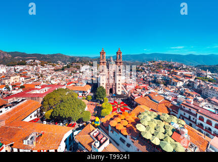 Die Innenstadt von Taxco de Alarcón, Mexiko Stockfoto