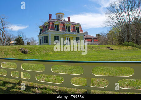 Der Kapitän Edward Penniman (1831-1913) Home in Orleans, Massachusetts Auf Cape Cod, Penniman war ein wärmstens erfolgreiche Walfang Schiff Kapitän. Stockfoto