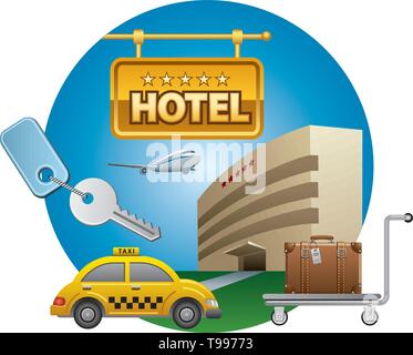 Hotel service Symbol Stock Vektor