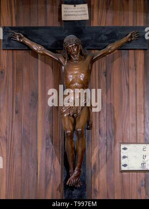 CRISTO DE LA MISERICORDIA TAMBIEN CONOCIDO COMO EL CRISTO DE LOS TOREROS - 1941. Thema: GARCIA IRUROZQUI RAFAEL. Lage: IGLESIA DE JESUS DE MEDINACELI. MADRID. Spanien. Stockfoto