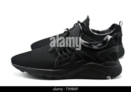 Sport Schuhe auf einem isolierten weißen Hintergrund. Sneakers Stockfoto