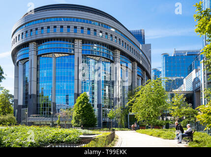 Gebäude des Europäischen Parlaments Brüssel, den Plenarsaal, EU-Parlament, Parc Leopold, Leopold Park, Brüssel, Belgien, EU, Europa Stockfoto