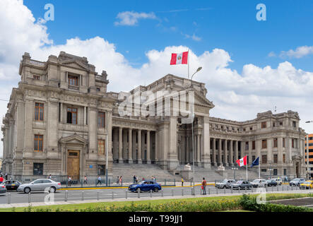Palast der Justiz (Palacio de "JUSTICIA), Paseo de La Republica, Lima, Peru, Südamerika Stockfoto