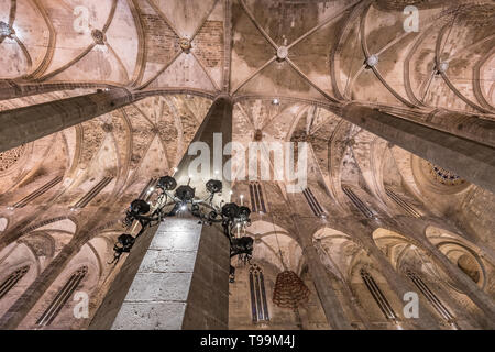 Mallorca, Spanien - Oktober 29, 2018: in Palma de Mallorca Kathedrale (La Seu) Stockfoto