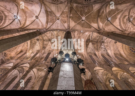 Mallorca, Spanien - Oktober 29, 2018: in Palma de Mallorca Kathedrale (La Seu) Stockfoto