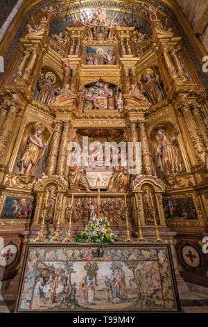 Mallorca, Spanien - Oktober 29, 2018: schönes Altarbild von Palma de Mallorca Kathedrale (La Seu) Stockfoto