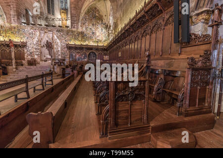 Mallorca, Spanien - Oktober 29, 2018: in Palma de Mallorca Kathedrale (La Seu) Stockfoto