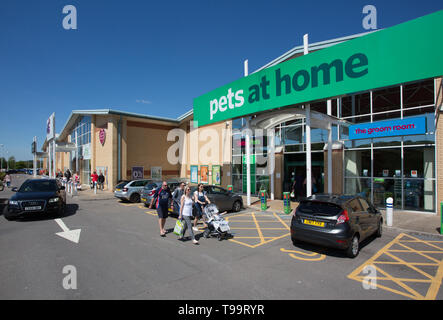 Glamorgan Vale Retail Park, Llantrisant Stockfoto