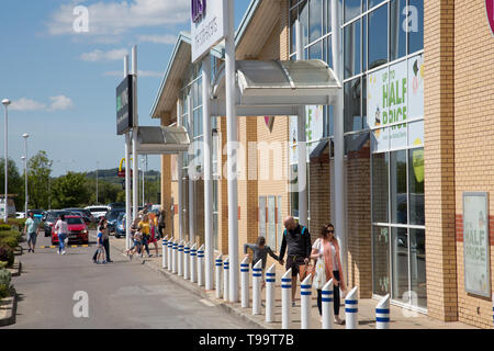 Glamorgan Vale Retail Park, Llantrisant Stockfoto