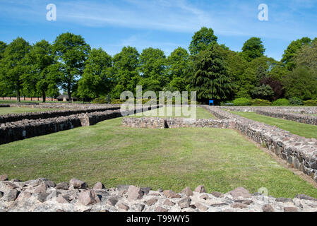 Ruinen der Abtei im Abbey Park in Leicester, Leicestershire England Großbritannien Stockfoto