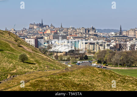 Blick über Edinburgh in Schottland Stockfoto
