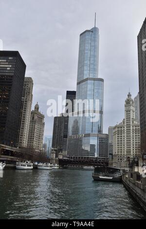 Trump International Hotel & Tower in Chicago, Illinois, USA Stockfoto