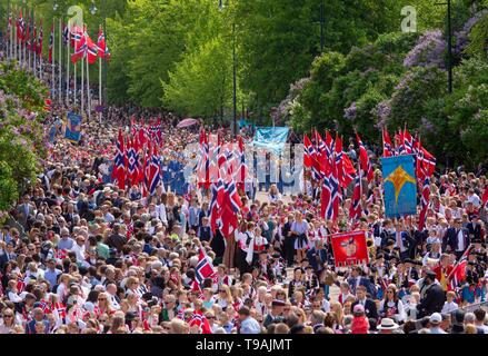 Oslo, Norwegen. 17 Mai, 2019. Nationalen Tag der Norwegen 17-05-2019 Quelle: Pool/Albert Nieboer Niederlande |/dpa/Alamy leben Nachrichten Stockfoto