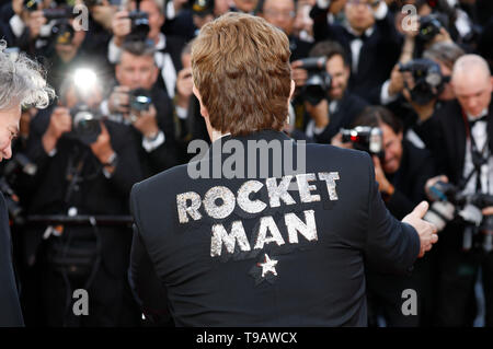 Elton John die Teilnahme an der "Rocketman" Premiere während der 72Nd Cannes Film Festival im Palais des Festivals am 16. Mai 2019 in Cannes, Frankreich Stockfoto