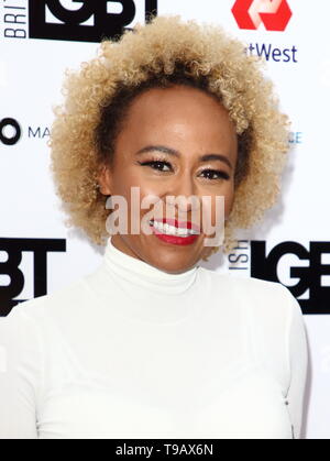 London, Großbritannien. 17 Mai, 2019. Emeli Sande ankommt auf dem roten Teppich am britischen LGBT-Awards im London Marriott Hotel Grosvenor Square: SOPA Images Limited/Alamy leben Nachrichten Stockfoto