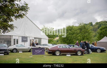 Die Wormsley Immobilien, Stokenchurch, UK. 18. Mai 2019. 20. Jahrestag Ausgabe von Bonhams jährliche Verkauf gewidmet und Aston Martin Lagonda findet am 19. Mai 2019. Credit: Malcolm Park/Alamy Leben Nachrichten. Stockfoto