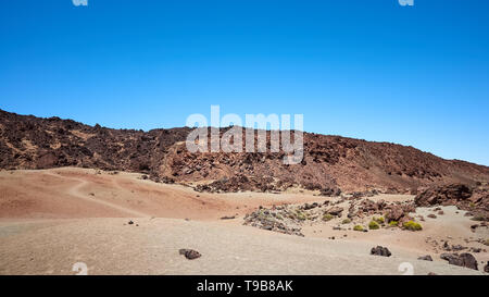 Mars wie Landschaft des Teide im Nationalpark Teide, Teneriffa, Spanien. Stockfoto