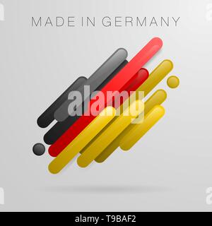 In Deutschland Abstrakt design Symbol Stock Vektor