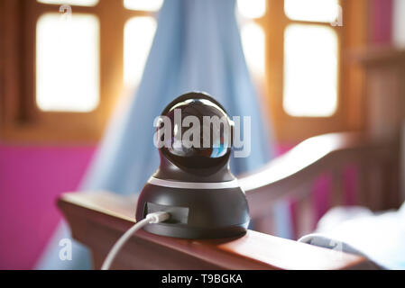 Home dome kamera Close-up auf unscharfen Hintergrund Stockfoto