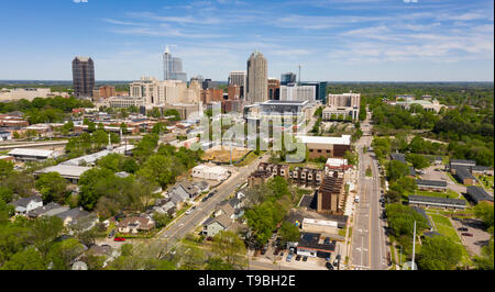 Einen schönen Frühling rund um den städtischen Kern der Innenstadt von Raleigh North Carolina Stockfoto