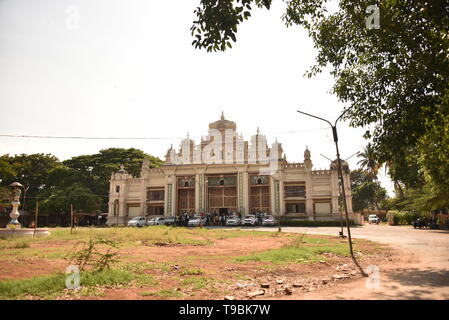 Jaganmohan Palace Art Gallery und dem Auditorium Architektur, Mysore, Karnataka, Indien Stockfoto