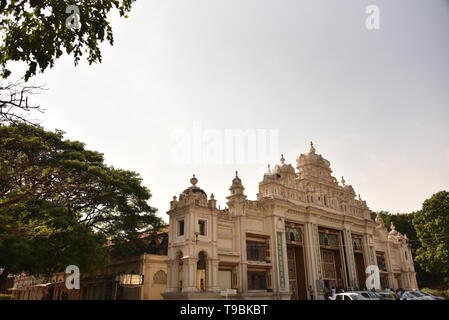 Jaganmohan Palace Art Gallery und dem Auditorium Architektur, Mysore, Karnataka, Indien Stockfoto