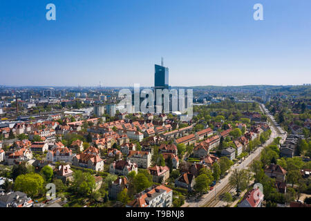 Neue Business Zentrum von Sopot, Luftaufnahme Stockfoto