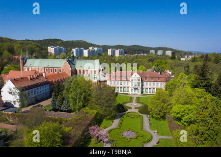 Antenne: Oliwa Park in Sopot, Polen Stockfoto