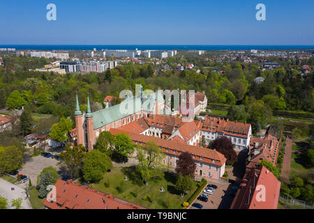 Antenne: Oliwa Park in Sopot, Polen Stockfoto